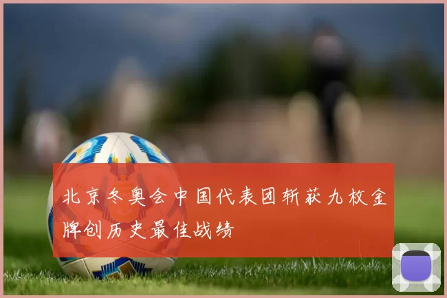 北京冬奥会中国代表团斩获九枚金牌创历史最佳战绩