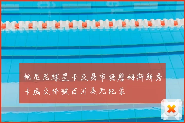 帕尼尼球星卡交易市场詹姆斯新秀卡成交价破百万美元纪录